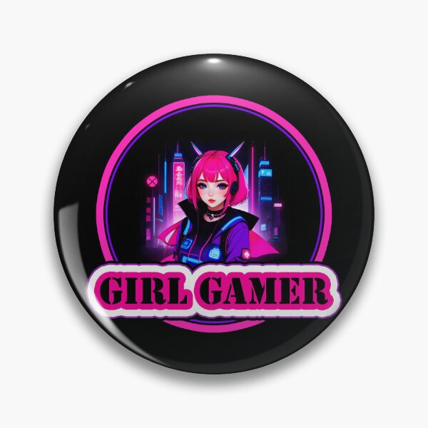 Item preview, Girl Gamer and Girl Gamer Words - Pink Hair designed and sold by Beachy.
