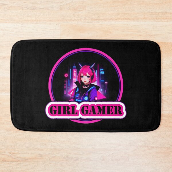 Item preview, Girl Gamer and Girl Gamer Words - Pink Hair designed and sold by Beachy.