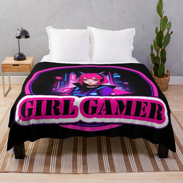 Item preview, Girl Gamer and Girl Gamer Words - Pink Hair designed and sold by Beachy.