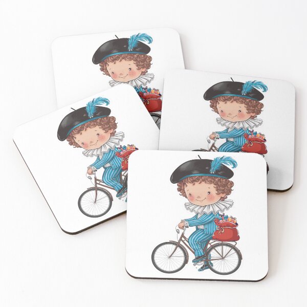 Item preview, Sinterklaas Piet op de fiets designed and sold by Wennebabs.