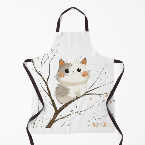 Item preview, super cute cat on a tree designed and sold by Natthiya Minimal.