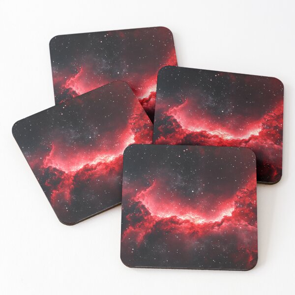 Item preview, Stellar Nebula in Fiery Red and Black Universe designed and sold by lematworks.