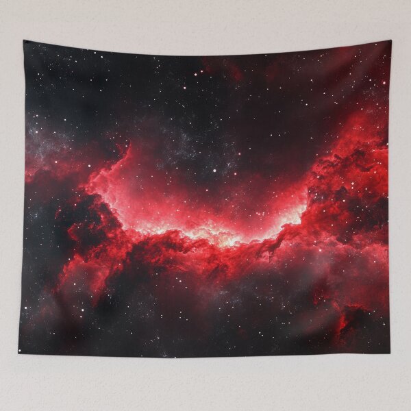 Item preview, Stellar Nebula in Fiery Red and Black Universe designed and sold by lematworks.