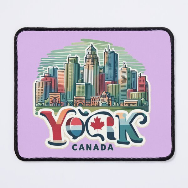 Item preview, Cute Minimalist Sticker Design with "York Region Canada" in Groovy Watercolor Script ,  designed and sold by PaintMeWorld.