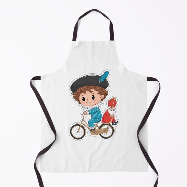 Item preview, Sinterklaas Sint en Piet op de Fiets Blauw designed and sold by Wennebabs.