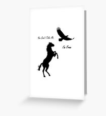Spirit Stallion of the Cimarron Greeting Card