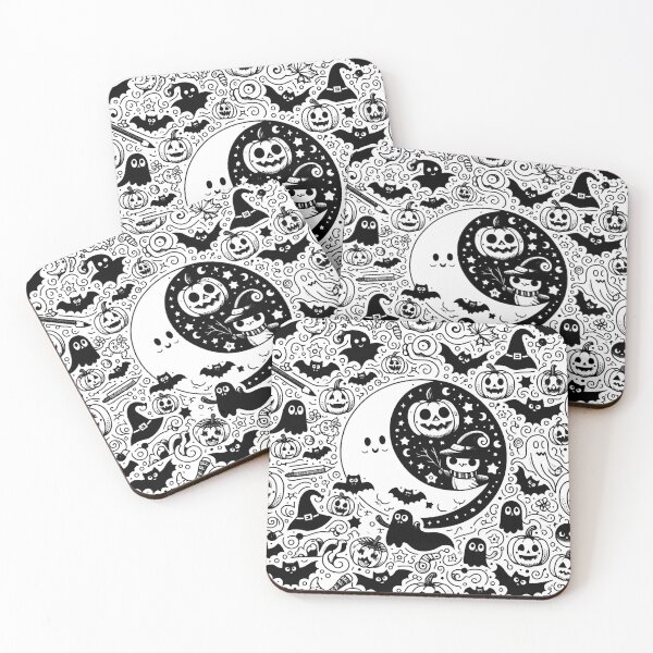 Item preview, Halloween Doodle Party designed and sold by Thai Vibe Studio.