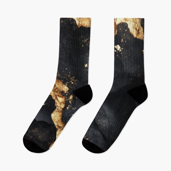 Item preview, Shimmering Gold Accents on Black Abstract Texture designed and sold by lematworks.