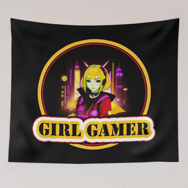 Item preview, Girl Gamer and Girl Gamer Words - Yellow Hair designed and sold by Beachy.