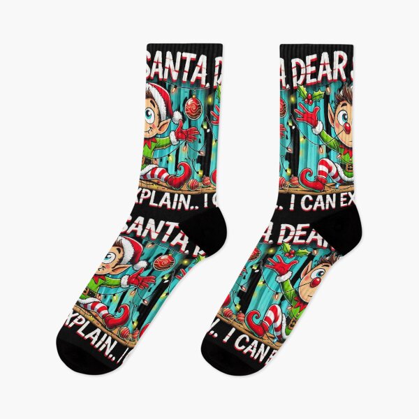 Item preview, Dear Santa, I can explain... designed and sold by SparrowTrend.