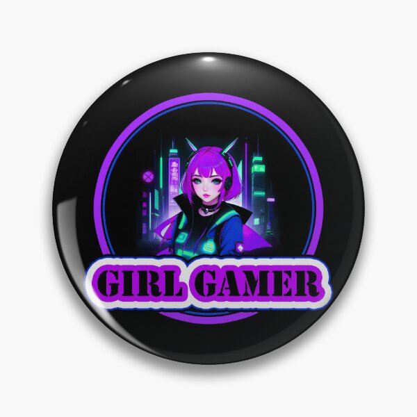Item preview, Girl Gamer and Girl Gamer Words - Purple Hair designed and sold by Beachy.