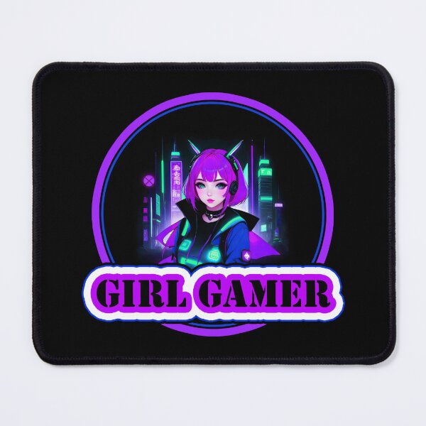 Item preview, Girl Gamer and Girl Gamer Words - Purple Hair designed and sold by Beachy.