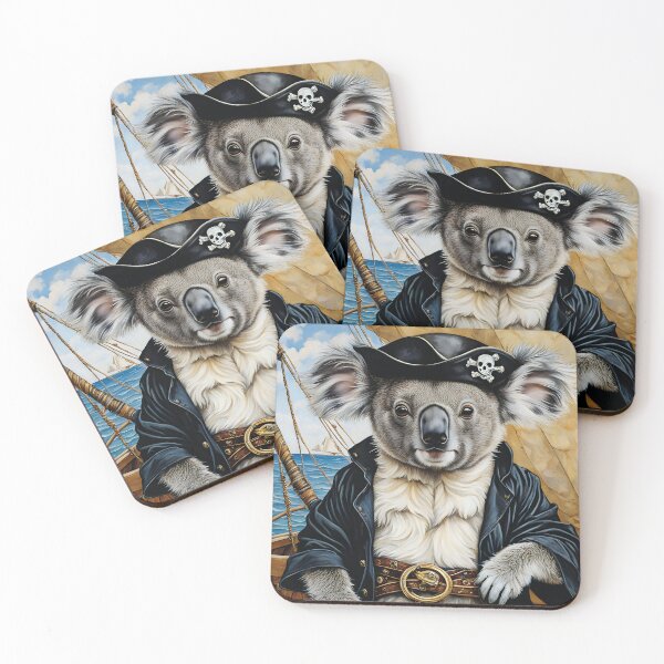 Item preview, Koala as a Pirate designed and sold by Mauswohn.