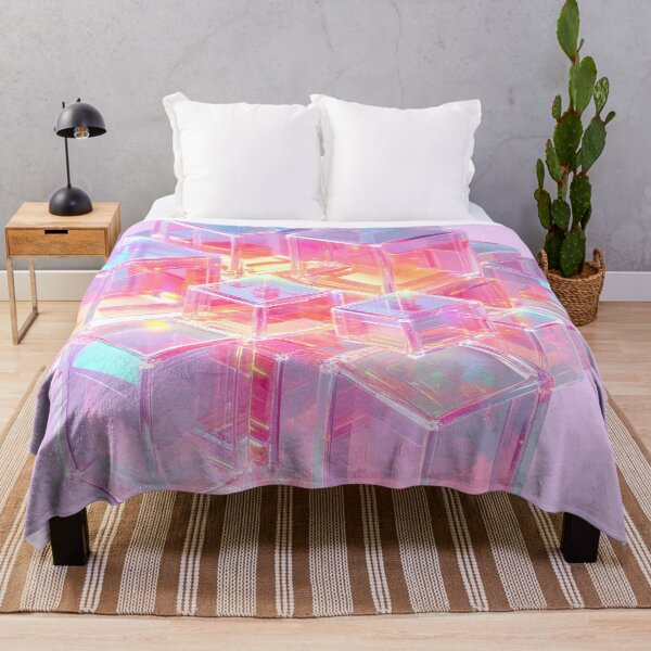 Item preview, Holographic Neon Cubes in Abstract Space designed and sold by PixelReverb.