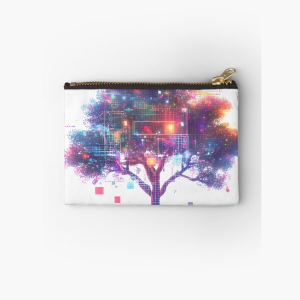 Item preview, Neon Pixelated Tree of Digital Growth designed and sold by PixelReverb.