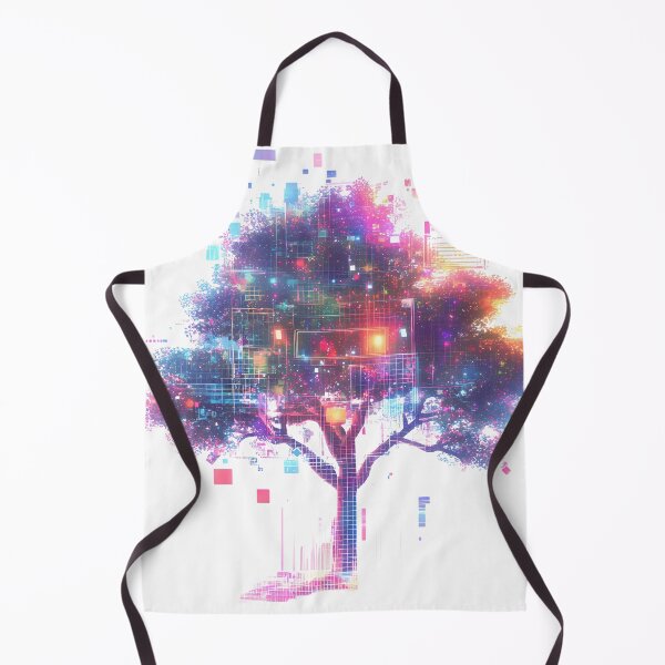 Item preview, Neon Pixelated Tree of Digital Growth designed and sold by PixelReverb.
