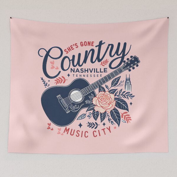 Item preview, She's Gone Country Nashville Tennessee Music City designed and sold by HowToCanadian.