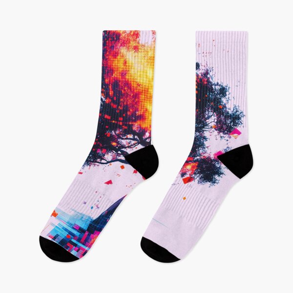 Item preview, Pixelated Neon Technology Fire Tree designed and sold by PixelReverb.