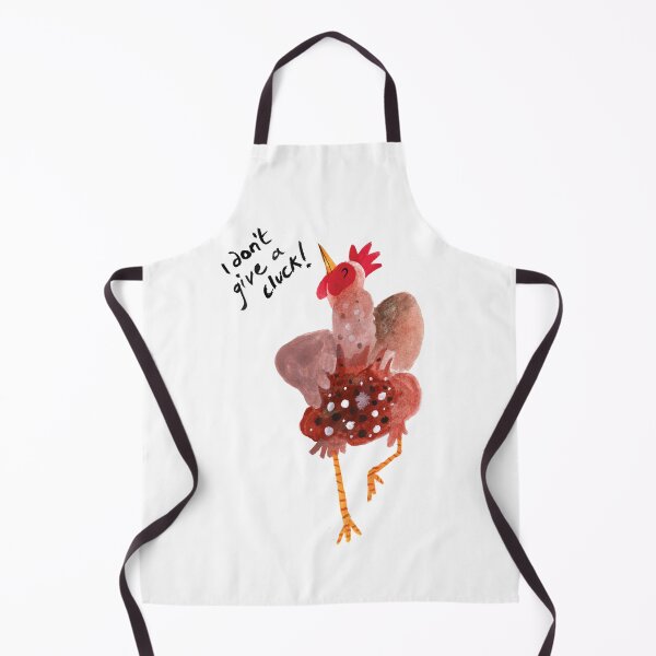 Item preview, Humorous quote t-shirt I don't give a cluck! Watercolour chicken designed and sold by paintandpestle.