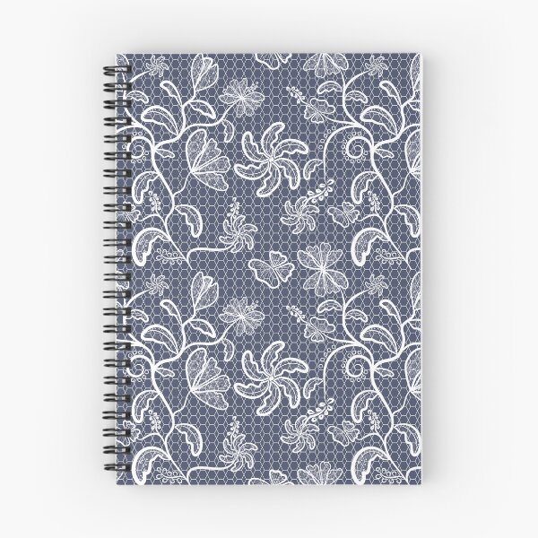 Item preview, Delicate Floral Lace Pattern on Geometric Mesh Background designed and sold by nuutree.