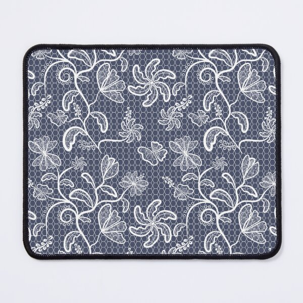 Item preview, Delicate Floral Lace Pattern on Geometric Mesh Background designed and sold by nuutree.
