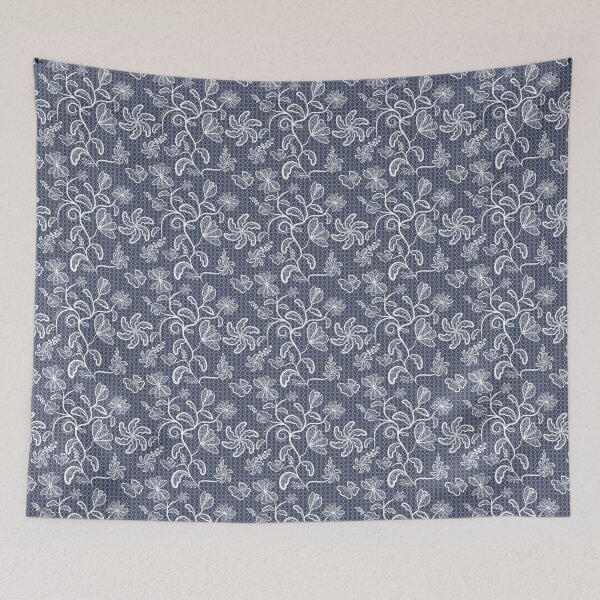 Item preview, Delicate Floral Lace Pattern on Geometric Mesh Background designed and sold by nuutree.