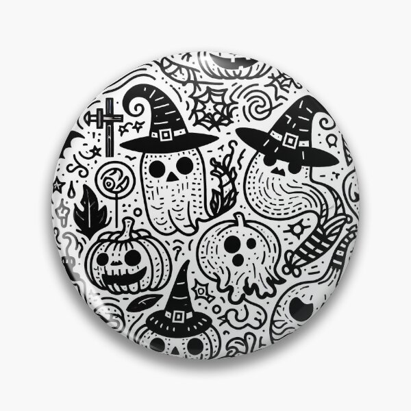 Item preview, Halloween Doodle Party designed and sold by Thai Vibe Studio.