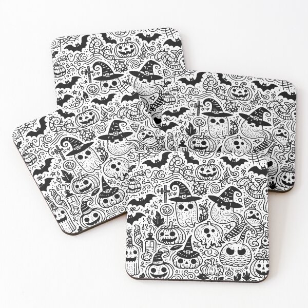 Item preview, Halloween Doodle Party designed and sold by Thai Vibe Studio.