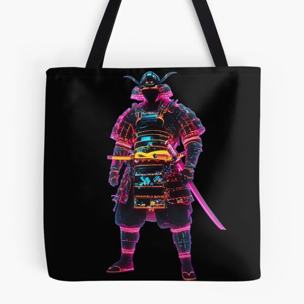Item preview, Neon Samurai in Futuristic Armor designed and sold by PixelReverb.