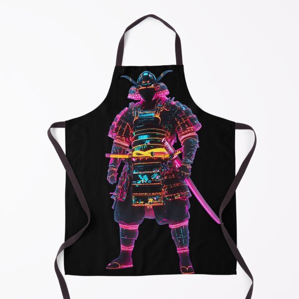 Item preview, Neon Samurai in Futuristic Armor designed and sold by PixelReverb.