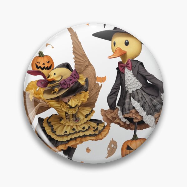 Item preview, Charming Halloween Ducks in Witch Costumes designed and sold by Spicex2.