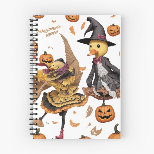 Item preview, Charming Halloween Ducks in Witch Costumes designed and sold by Spicex2.