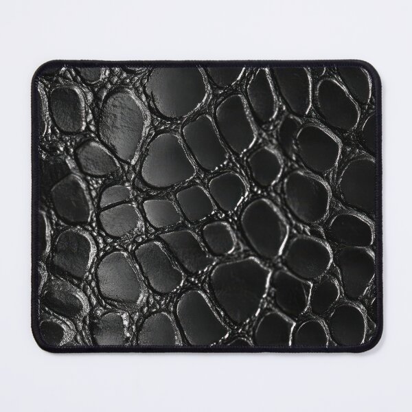 Item preview, Close-up of black crocodile leather texture designed and sold by ImagineCorner.