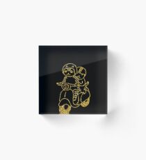 I love my cute Cat meow Acrylic Block