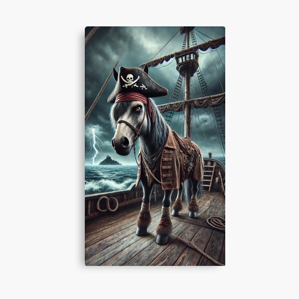 Vista previa del artículo con la obra «caballo de mar», diseñado y vendido por AnimalAttires.