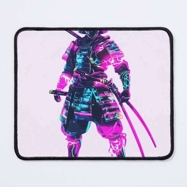 Item preview, Cyberpunk Samurai in Neon Armor designed and sold by PixelReverb.