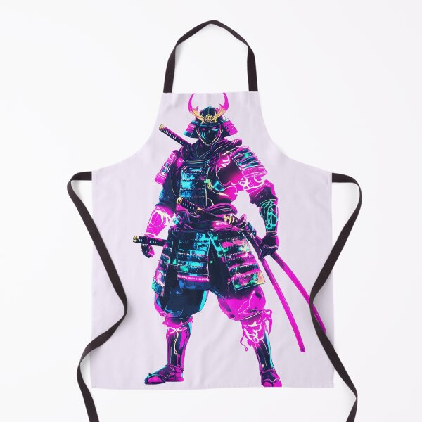 Item preview, Cyberpunk Samurai in Neon Armor designed and sold by PixelReverb.
