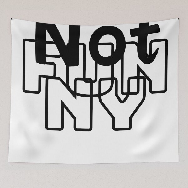 Item preview, Not Funny - Abstract Lettering with Bold Alignment designed and sold by Hummy-studio.