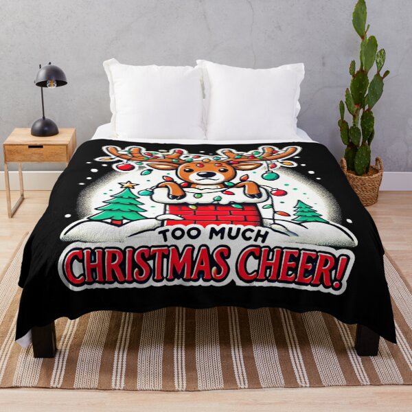 Item preview, Reindeer Stuck in Chimney: Too Much Christmas Cheer! designed and sold by SparrowTrend.