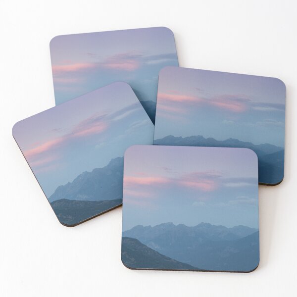 Item preview, Subtle Aosta Valley Sunset: Mountain Silhouettes designed and sold by Imladris01.