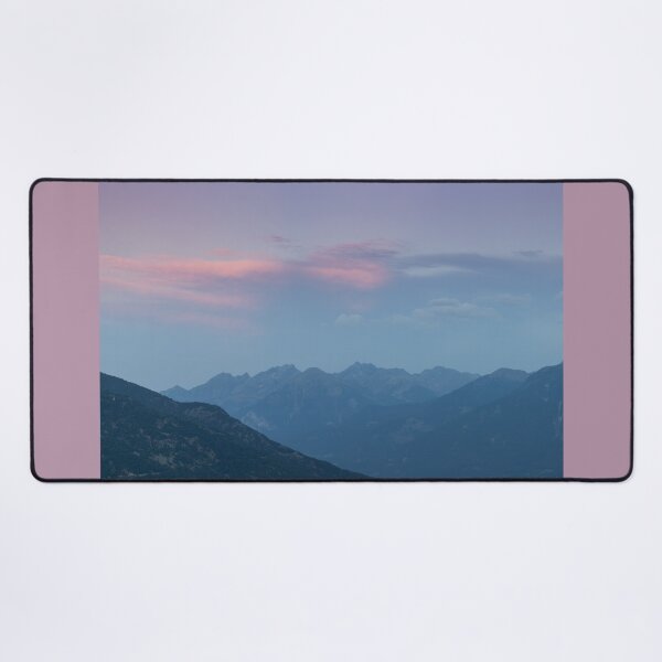 Item preview, Subtle Aosta Valley Sunset: Mountain Silhouettes designed and sold by Imladris01.