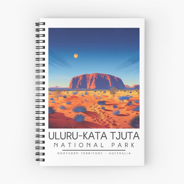 Item preview, A Vintage Illustration of Uluru-Kata Tjuta National Park - Northern Territory - Australia designed and sold by GoodOldVintage.