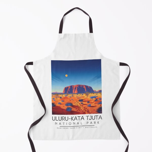 Item preview, A Vintage Illustration of Uluru-Kata Tjuta National Park - Northern Territory - Australia designed and sold by GoodOldVintage.