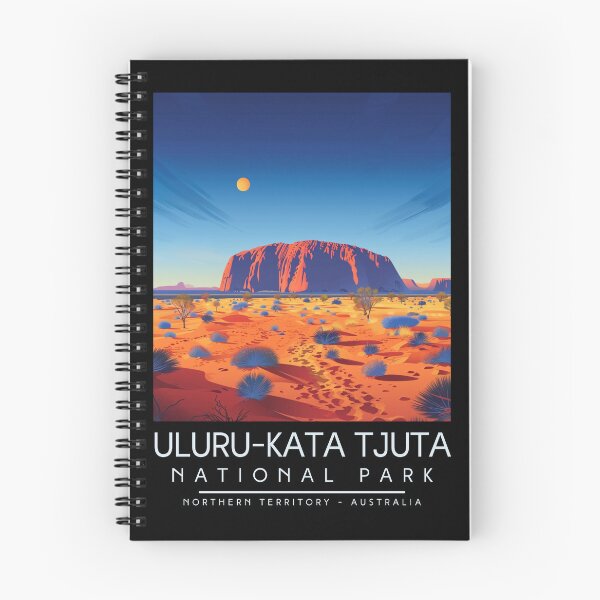Item preview, A Vintage Illustration of Uluru-Kata Tjuta National Park - Northern Territory - Australia designed and sold by GoodOldVintage.