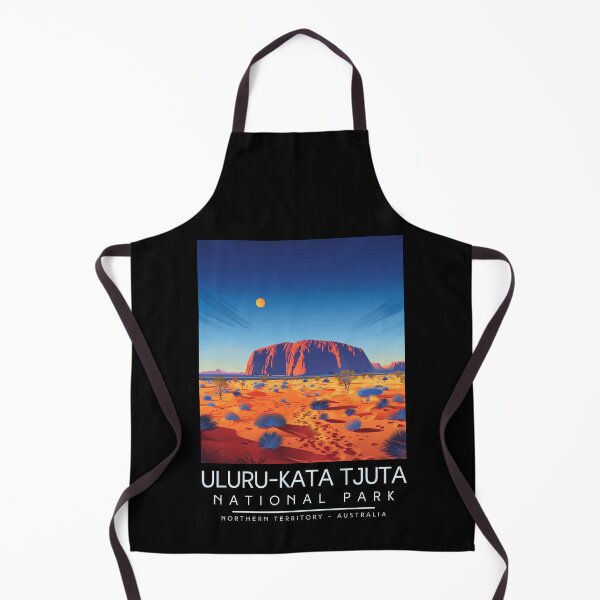 Item preview, A Vintage Illustration of Uluru-Kata Tjuta National Park - Northern Territory - Australia designed and sold by GoodOldVintage.