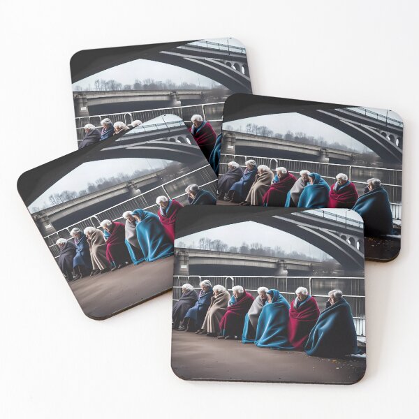 Item preview, Cold Pensioners under a bridge designed and sold by Colin Bentham.