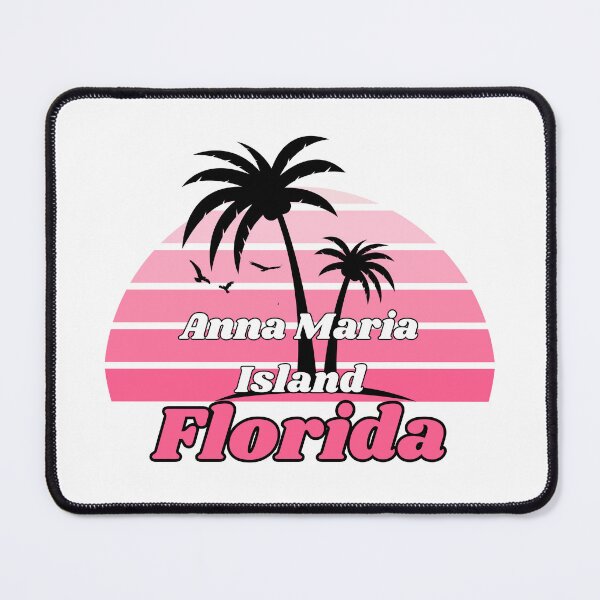 Item preview, Retro Cool Anna Maria Island Beach Florida Palm Tree at Sunset Souvenirs designed and sold by karmdaf.