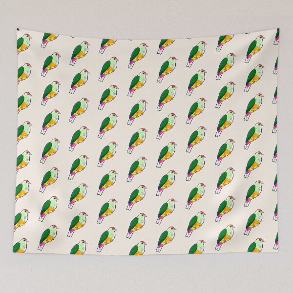 Item preview, Cute Palau Fruit Dove illustration  designed and sold by Artofmayara.