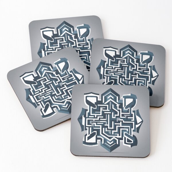 Item preview, Minimalist Abstract Geometric Maze designed and sold by Prachodayat Artworks.