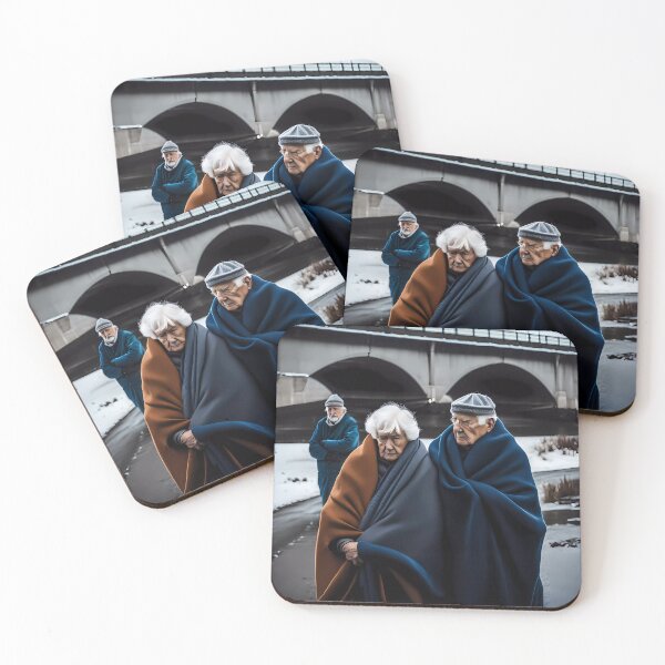 Item preview, Cold Pensioners under a bridge designed and sold by Colin Bentham.